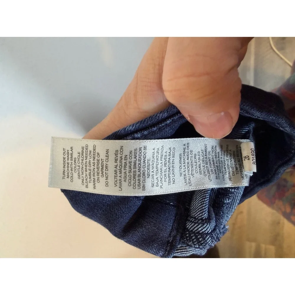 Chico's Womens Ankle Jeans Pull On Stretch Dark Wash Indigo Blue Size 1.5